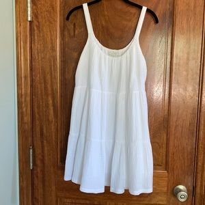 Z supply tiered mini gauze dress